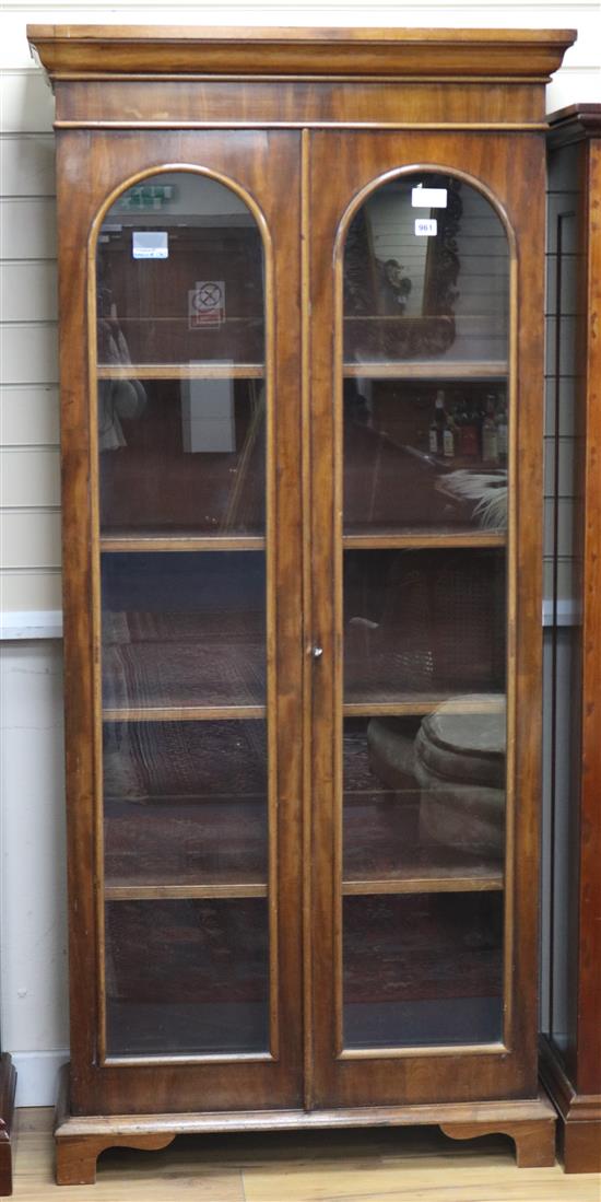 A mahogany bookcase W.81cm